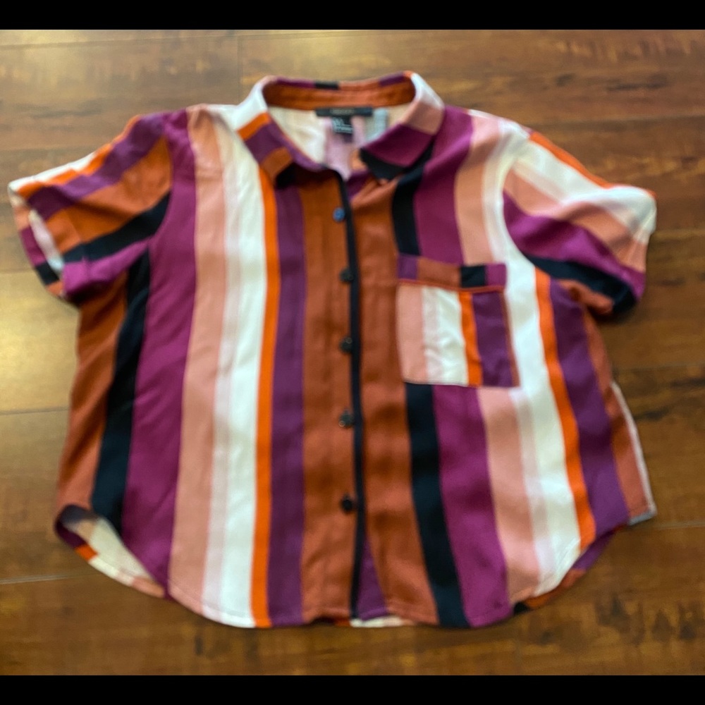 Forever 21 stripe top multi size Small